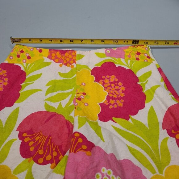 Lilly Pulitzer Floral 100% Cotton 5" Shorts Womens Size 0 - Picture 6 of 8